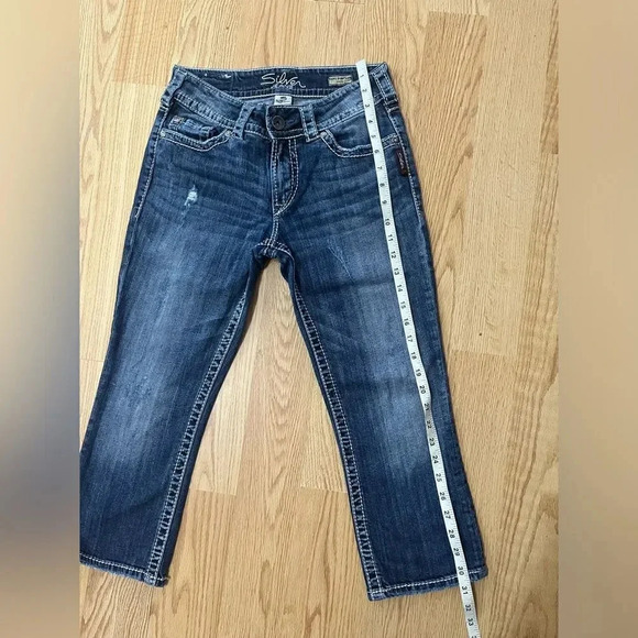 Silver Suki Surplus Capris Jeans Waist 27 - Picture 10 of 13